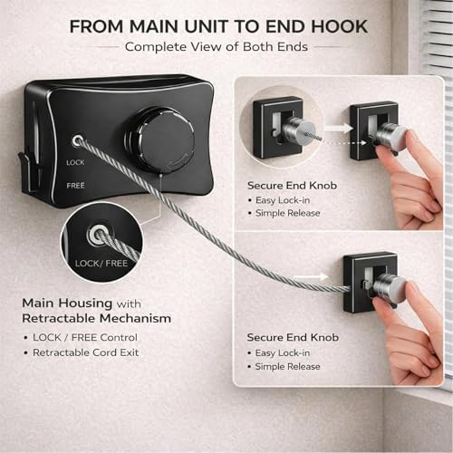 Retractable Clothesline Indoor Outdoor - Image 2