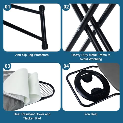 Ironing Board Full Size, Heat Resistant Cover Iron Board - Image 3