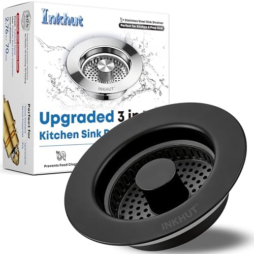 Upgraded 3 in 1 Kitchen Sink Drain Strainer by INKHUT