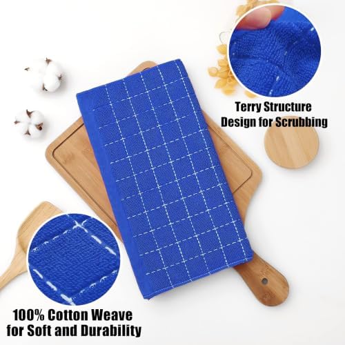 Homaxy 100% Cotton Terry Kitchen Dish Cloths, 6 Pack - Image 2