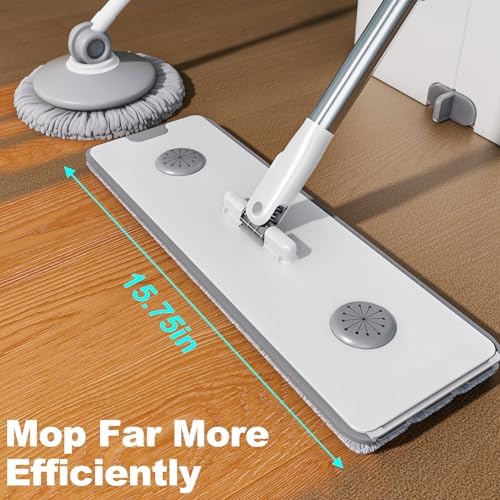 15.7" Flat Mop and Bucket Set - Image 4