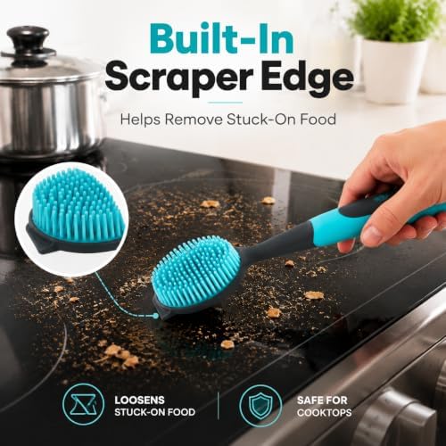2-Pack Dish Brush with Handle - Image 4