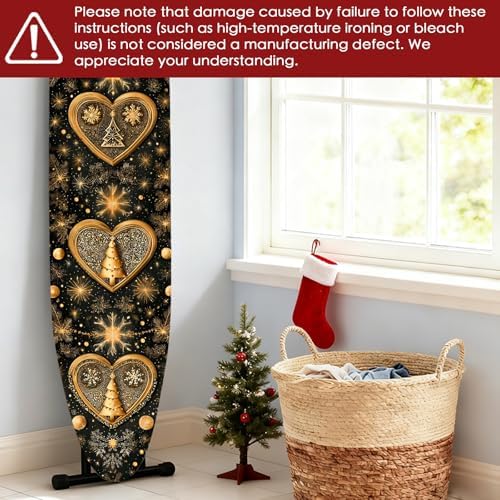 Nuxovilar Golden Heart Trees Ironing Board Cover 15x54 Polyester - Image 6