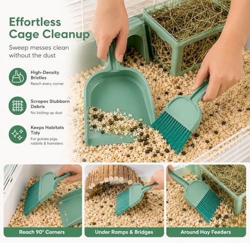 Rypet Mini Dustpan & Brush Set for Small Pet Cage Cleaning – Compact Handheld - Image 7