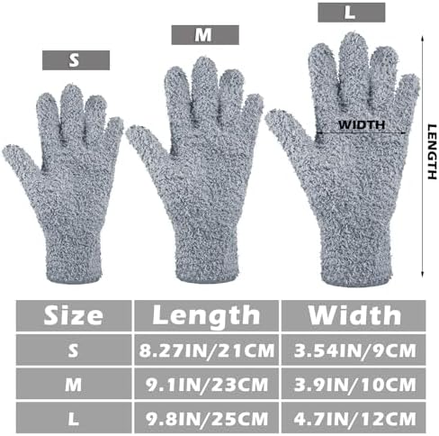 Patelai 3 Pairs Microfiber Dusting Gloves - Image 3