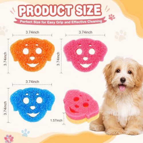FillTouch Dog 3 Pcs Scrub Sponge - Image 2