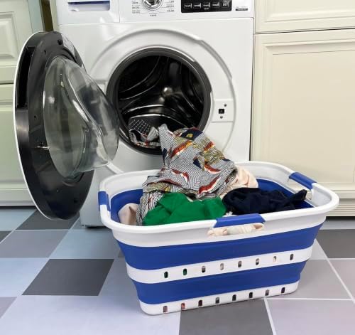SAMMART 42L Collapsible Plastic Laundry Basket - Image 2