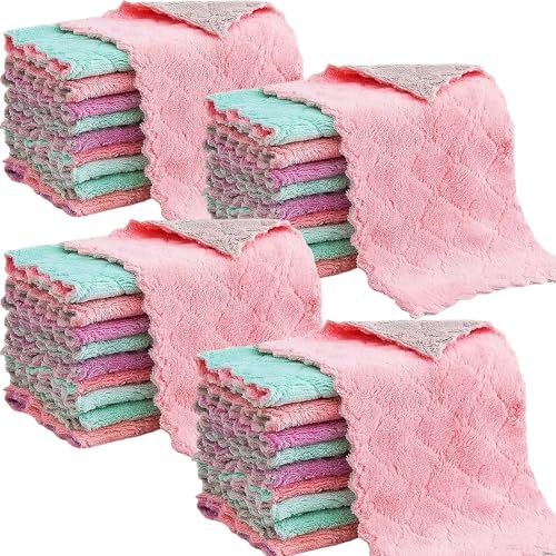 Reusable Microfiber Kitchen Cleaning Cloths – Super Absorbent, Quick-Drying by Unknown