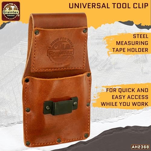 Graintex Ambassador Series Measuring Tape Holder Top Grain Leather, Measuring - Image 4