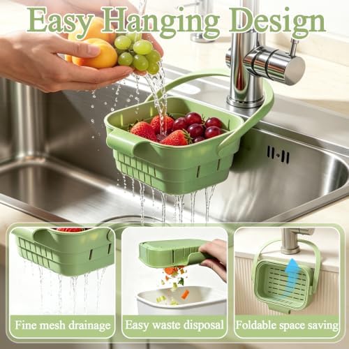Foldable Hanging Sink Drain Basket, Hanging Sink Basket - Image 2