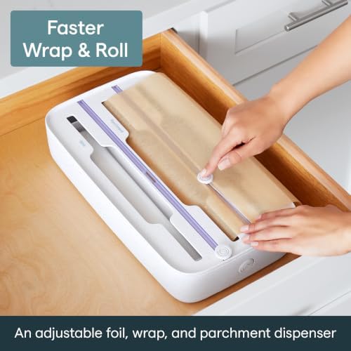 YouCopia StoraRoll Food Wrap Dispenser 3-in-1, Aluminum Foil Wrap Organizer - Image 2