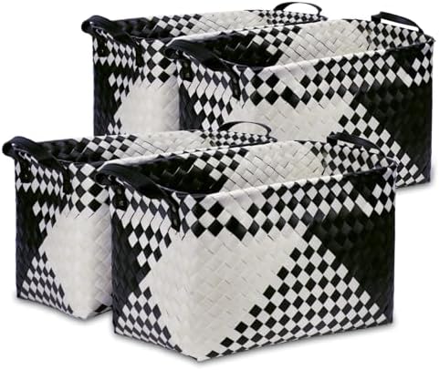 BROWNLILY Handwoven Clothes Basket Laundry Hampers Large Wicker Storage Baskets by BROWNLILY
