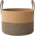 JMvicyroam 115L Extra Large Machine Washable Cotton Rope Blanket Basket by JMvicyroam