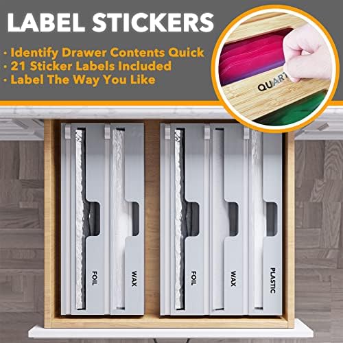 SpaceAid WrapNeat 2 in 1 Wrap Organizer - Image 4