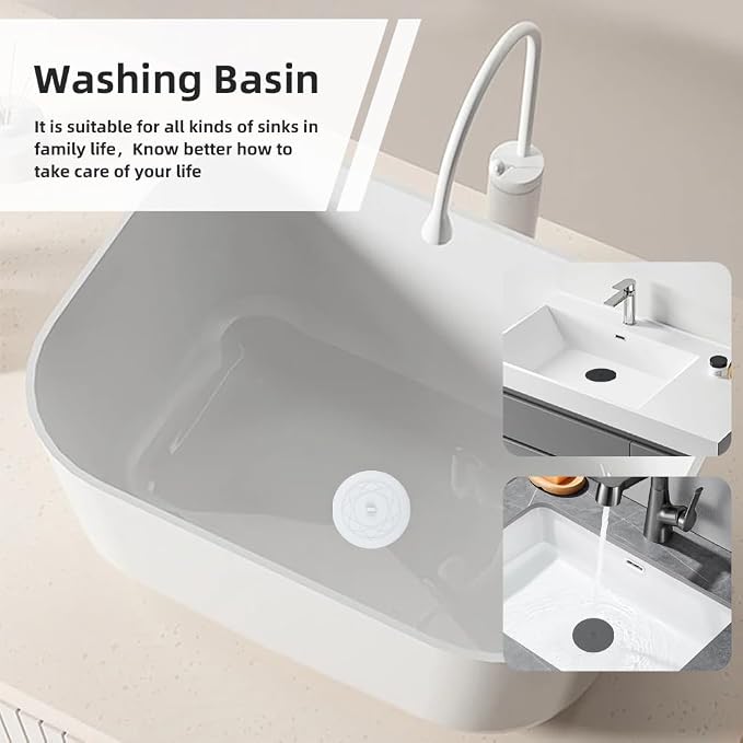 Tub Stopper 2PCS, Bathtub Drain Stopper, 6 inches Bathtub Tub Drain Cover - Image 4