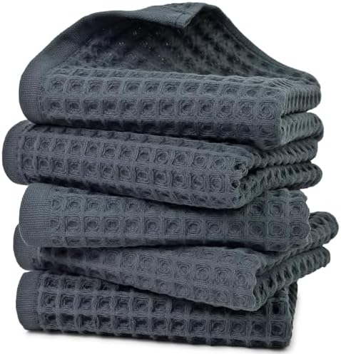Jacquotha Waffle Hand Towels for Bathroom 5-Piece by Jacquotha
