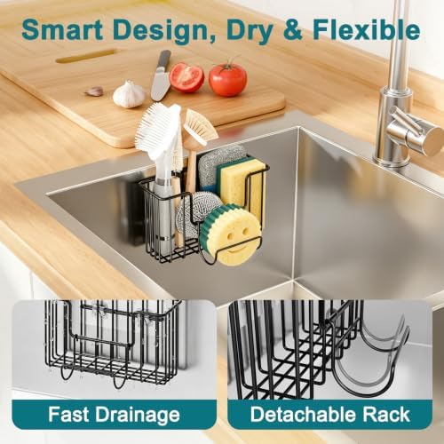 Fikoksol Sponge Holder for Kitchen Inside Sink Hanging - Image 5