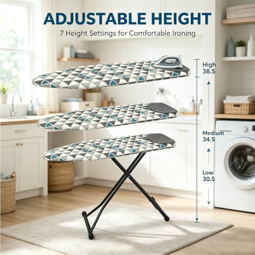 Ironing Board Full Size, Heat Resistant Cover Wide Iron Board, Ultra Thick - Image 2
