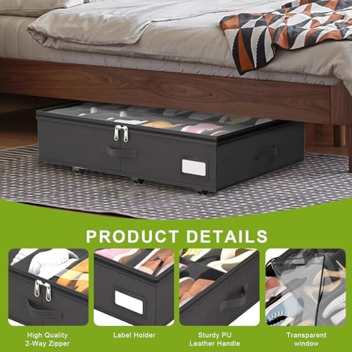 homyfort Under Bed Shoe Storage - Image 5