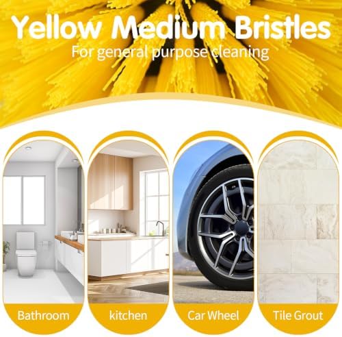 5pcs Drill Brush Set, Soft Bristle & Medium Bristle - Image 4