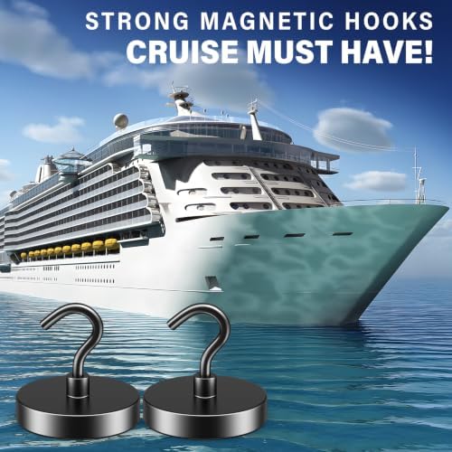 FINDMAG 10 Pack Black Magnetic Hooks, 110LB+ Heavy Duty Magnets - Image 2