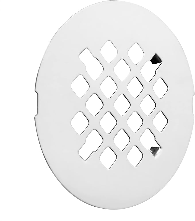 4-1/4” OD Snap-in Shower Drain Cover, Round Shower Drain Strainer Grid - Image 5