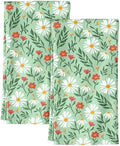 Miss Adola Flour Sack Kitchen Towels Set of 2, Fresh Daisy by MissAdola