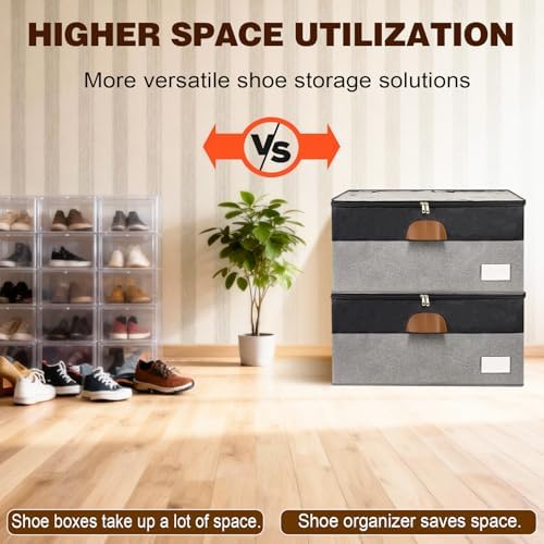 2 Pack Shoe Organizer for Closet - Image 4