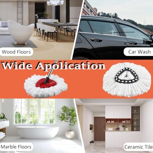 7+1 Spin Mop Heads Replacement Refill - Image 2