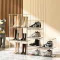 Magnetic Acrylic Clear Shoe Boxes – 360° Clear Plastic Stackable Sneaker by KOKOIN