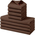 Homaxy 8 Pack 100% Cotton Kitchen Towels and Dishcloths Set by Homaxy