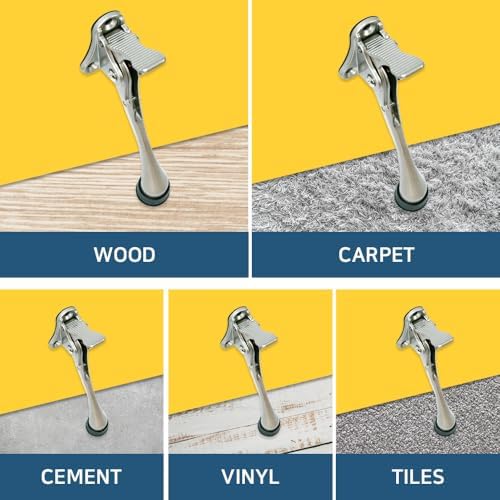 One Touch Kickdown Door Stopper, Door Holder, Heavy Duty Door Stops, Bottom of - Image 7