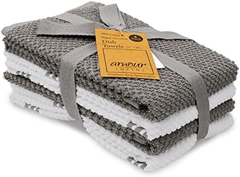 AMOUR INFINI Kitchen Towels Pack of 4 by AmourInfini