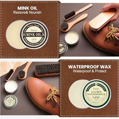 Nuroon Leather Boots Care Kit- Leather Cleaner Boots Shoes Cleaning Kit - Image 3