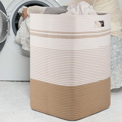 96L Extra Large Cotton Rope Laundry Basket - Image 6
