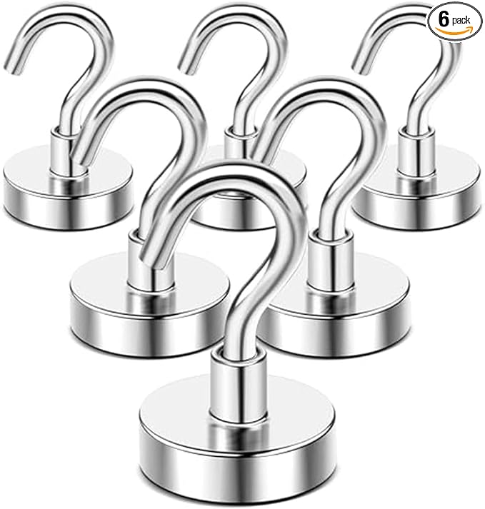 DIYMAG Magnetic Hooks, 120lbs Heavy Duty Magnets by DIYMAG