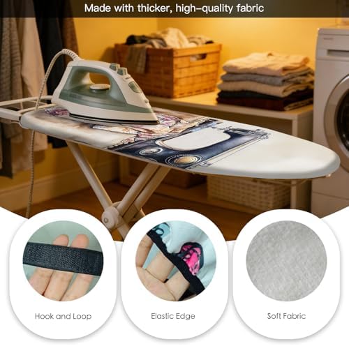 Nuxovilar Vintage Sewing Cotton Ironing Board Cover 15x54 Fabric - Image 5