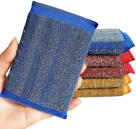Kitchen Sponges for Dishes Steel Wool Scrubber Sponges for Kitchen Heavy Duty by Unknown