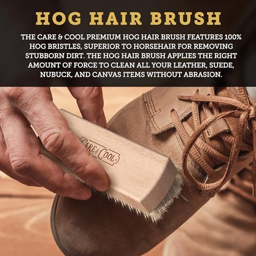 Care & Cool Suede & Nubuck Cleaning Kit, Hog Hair Brush & Eraser - Image 6