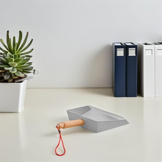 DECHOUS Metal Dustpan Stainless Steel Small Dust Pan - Image 9