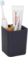 Bamboo Toothbrush Holder for Bathrooms Toothpaste Organizer by Heagoale