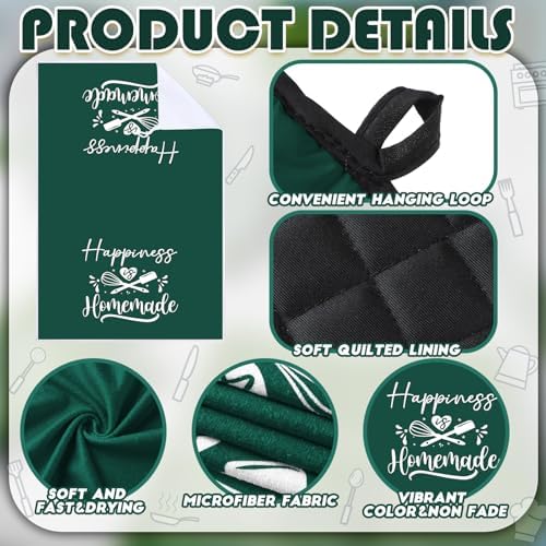 Sratte 6 Pcs Kitchen Decor Accessories Set, Dark Green - Image 6