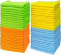 Simple Houseware 12" x 12" Microfiber Cleaning Cloth 50 Pack, 4 Colors by SimpleHouseware