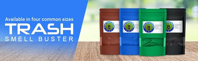 Trash Can Cover Odor Eliminating Bag with Elastic Rubber Band Lemon Scented Durable Chemical Free 64 Gallon 1 Pack
