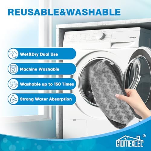 HOMEXCEL 4 Pack Steam Mop Replacement Pads Compatible - Image 7