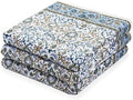 Ridhi Indigo Blue Hand Block Print 100% Cotton Kitchen Towels, 16x28 Inch by Ridhi