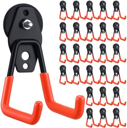 Landhoow 26 Pcs Large Magnetic Hooks Heavy Duty Garage Magnet Hooks Strong by Landhoow