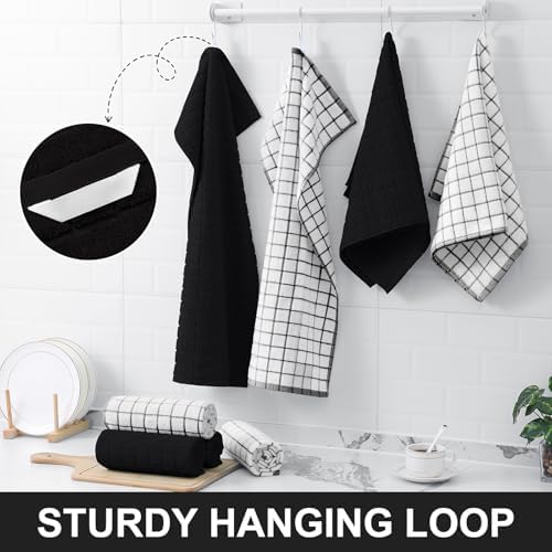 Homaxy Large Premium Cotton Kitchen Towels 16"x 28", 12 Pack - Image 6