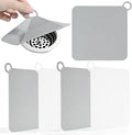 4-Pack Silicone Shower Drain Cover, 6x6 Inch Flat Floor Drain Cover | Anti-Odor by Unknown