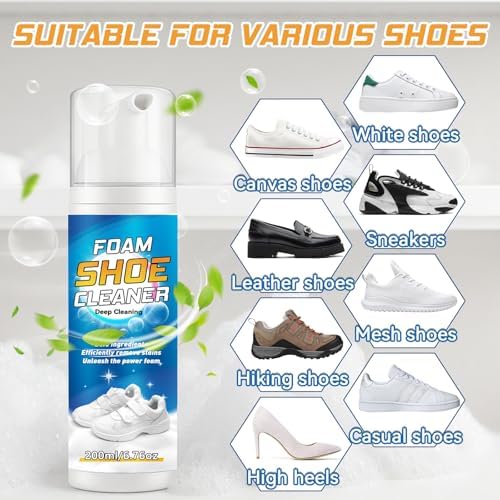 White Shoe Cleaner Kit 6.76Oz, Sneaker Cleaner - Image 6